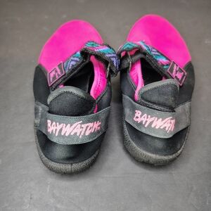 VINTAGE 90s Baywatch Gear Water Moccasin Shoes Womens Size 10 Pink Slip On Strap